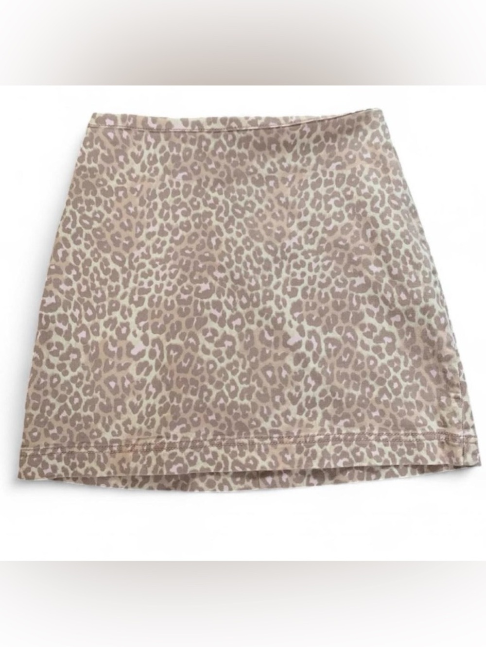 Leopard Print Mini Skirt